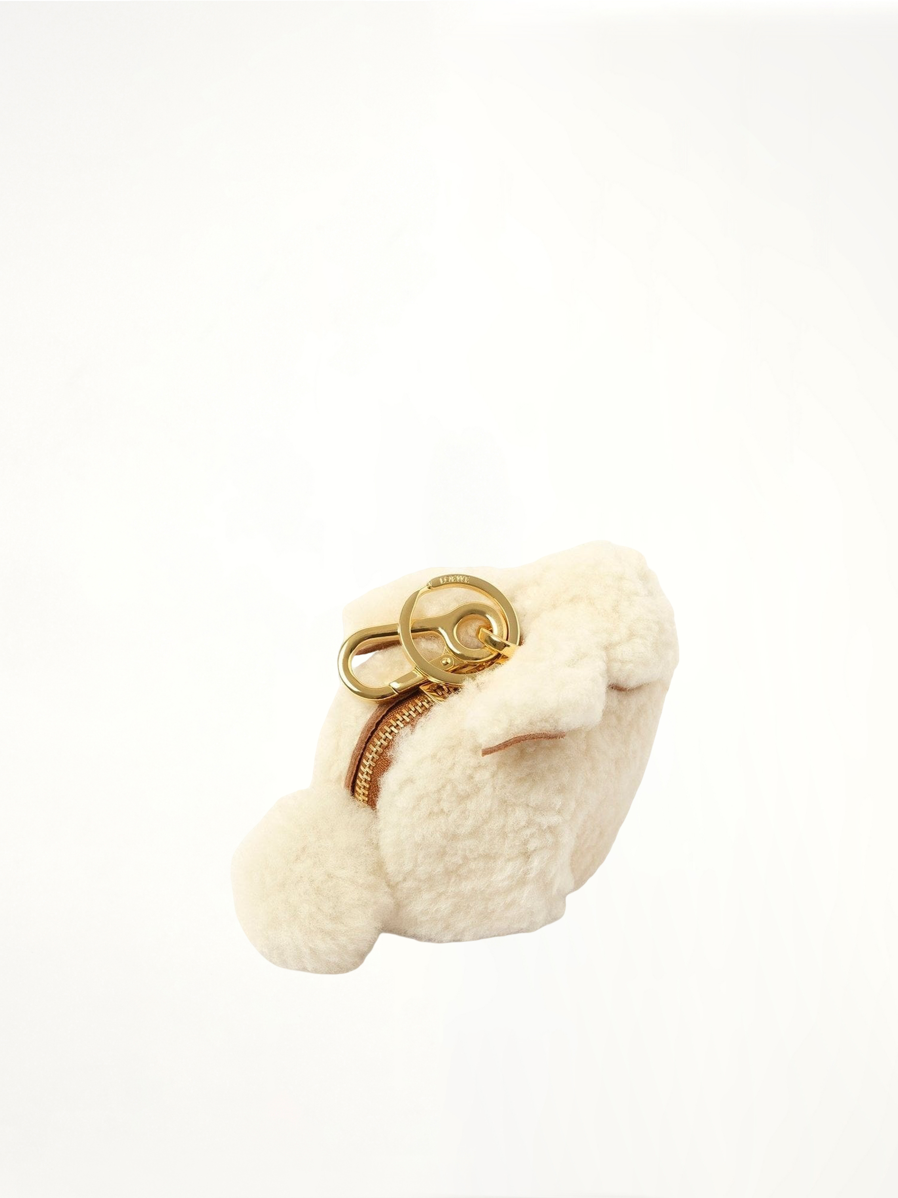 Bunny Charm in Shearling in Natural