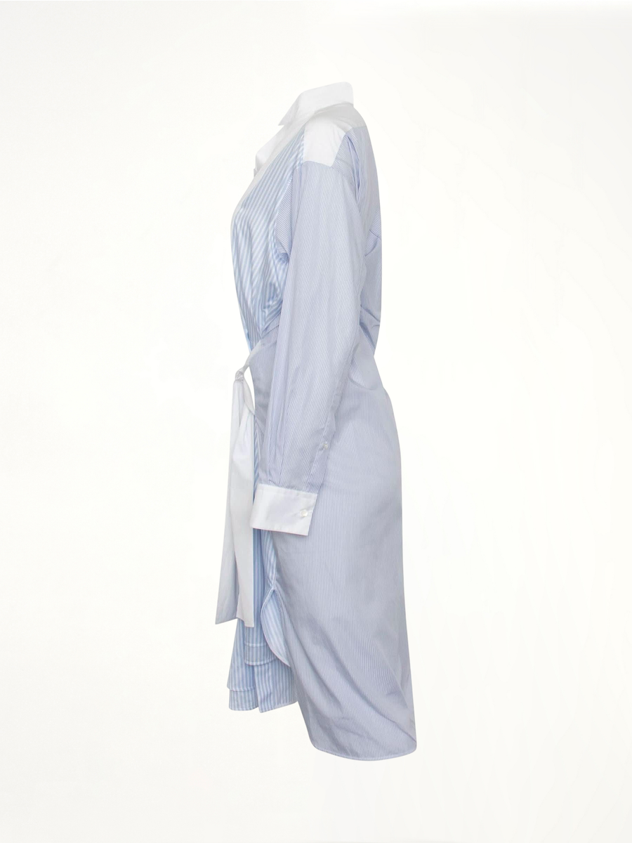 Stripe Shirtdress in Blue