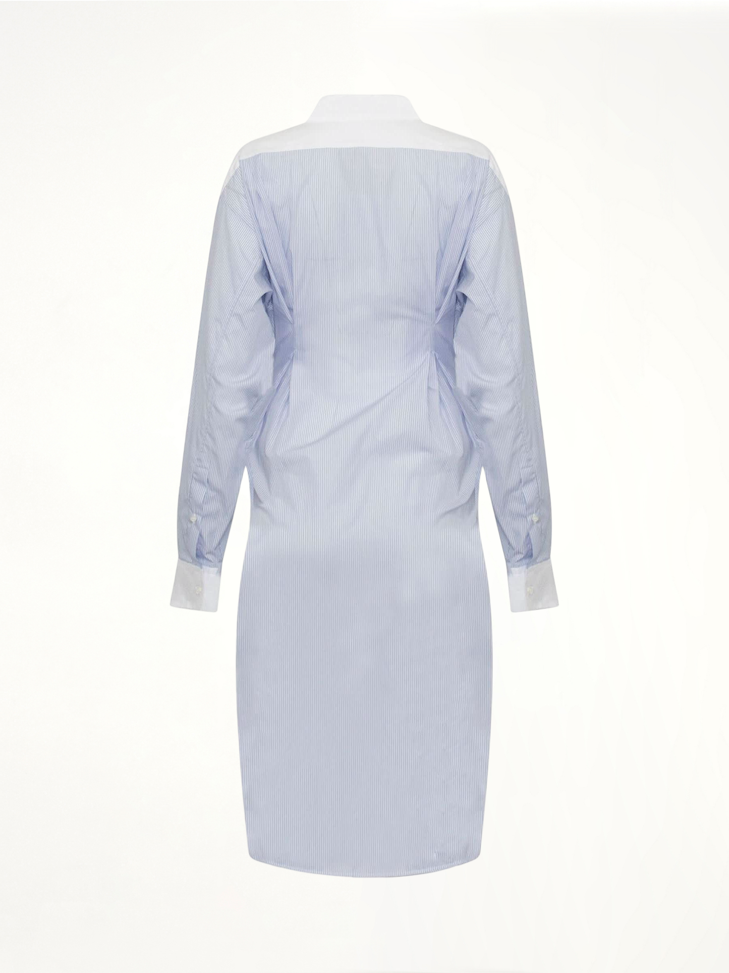 Stripe Shirtdress in Blue