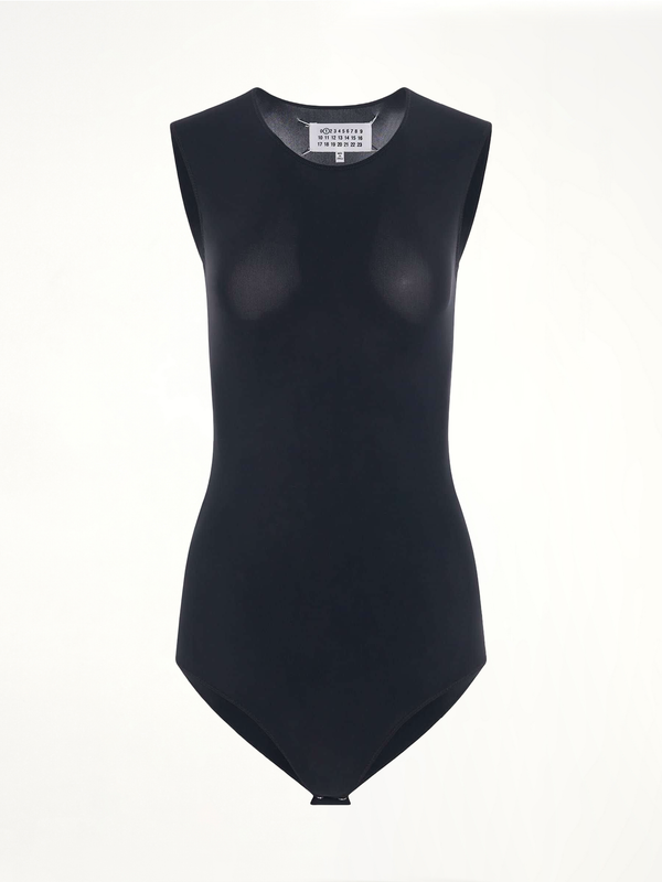 Sleeveless Bodysuit in Black