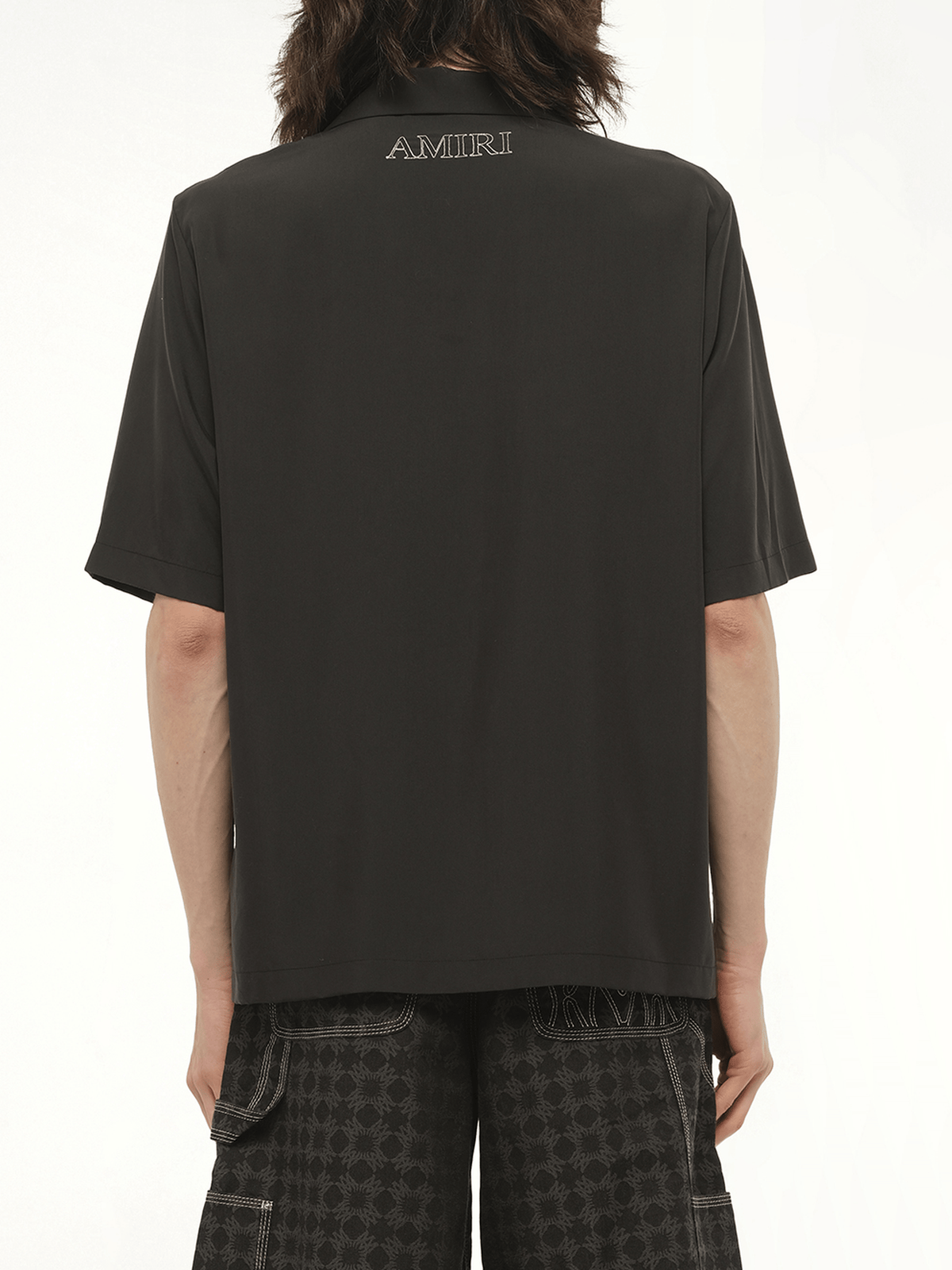 MA Outline Bowling Shirt in Black