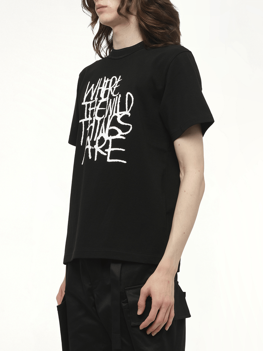 WHERE THE WILD THINGS ARE Logo T-Shirt in Black