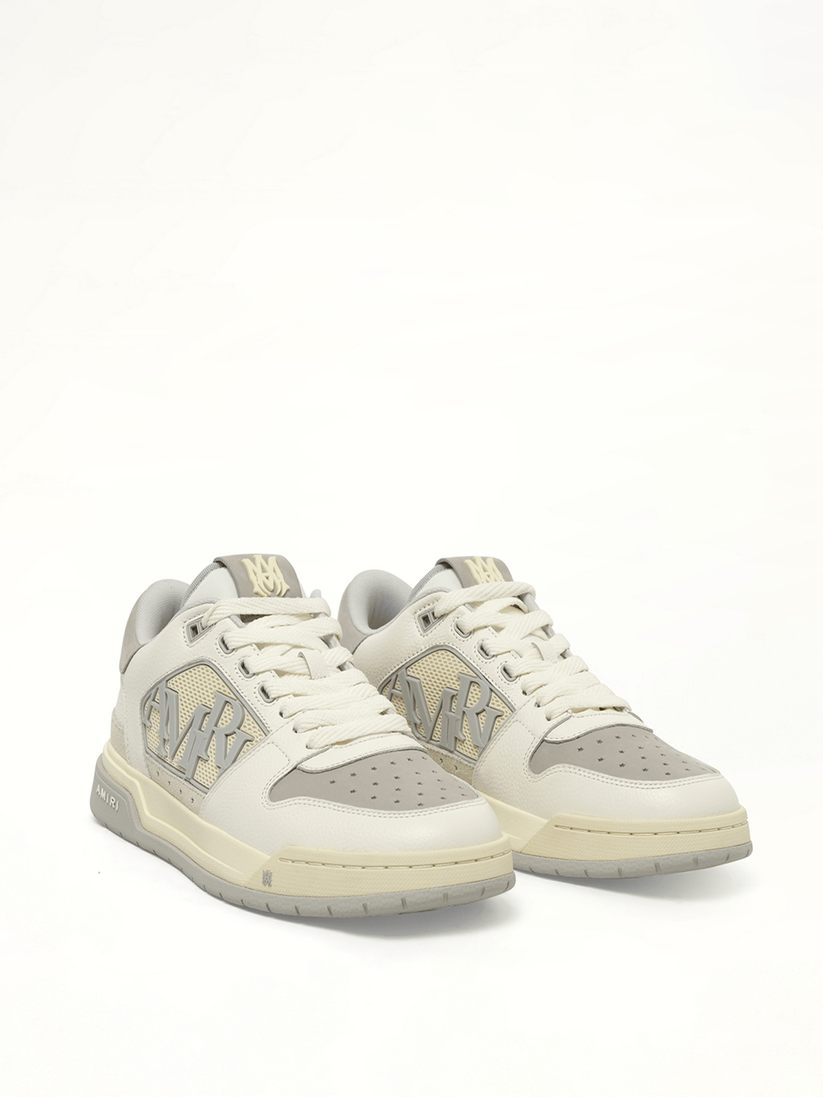 Classic Low Sneaker in Grey Front View | AMIRI
