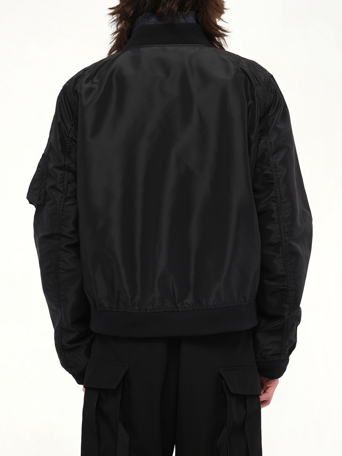 Levi's Denim x Nylon Twill Reversible Blouson in Indigo/Black