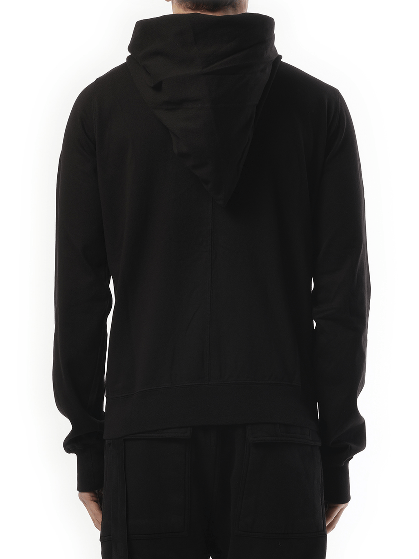 Rick Owens Drkshdw Cotton Jersey Mountain Hoodie in Black