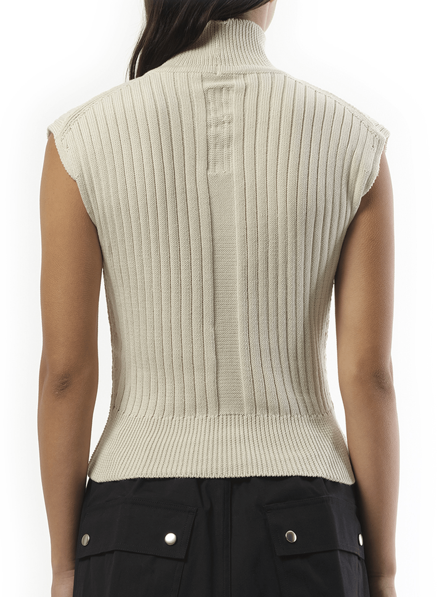 Rick Owens Megarib Sleeveless Turtle in Dinge