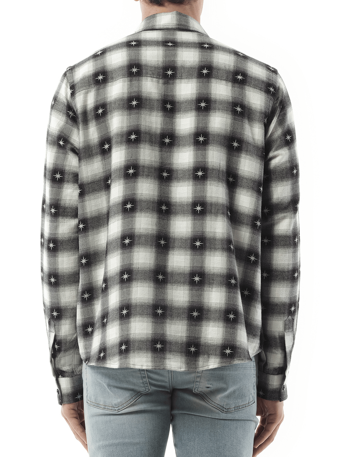 Amiri Starburst Flannel in Black