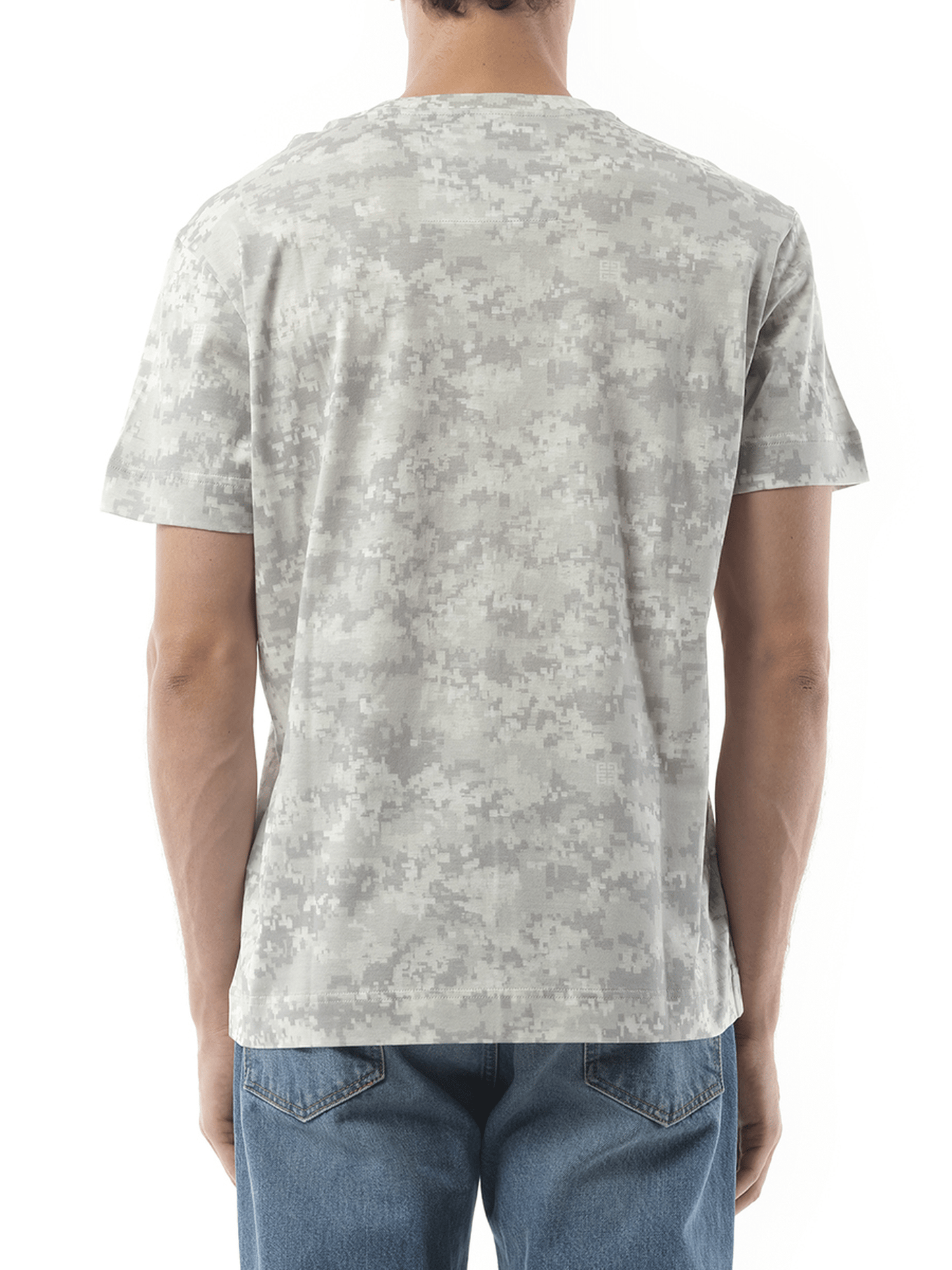 Givenchy Camo All Over T-Shirt in Pearl Grey