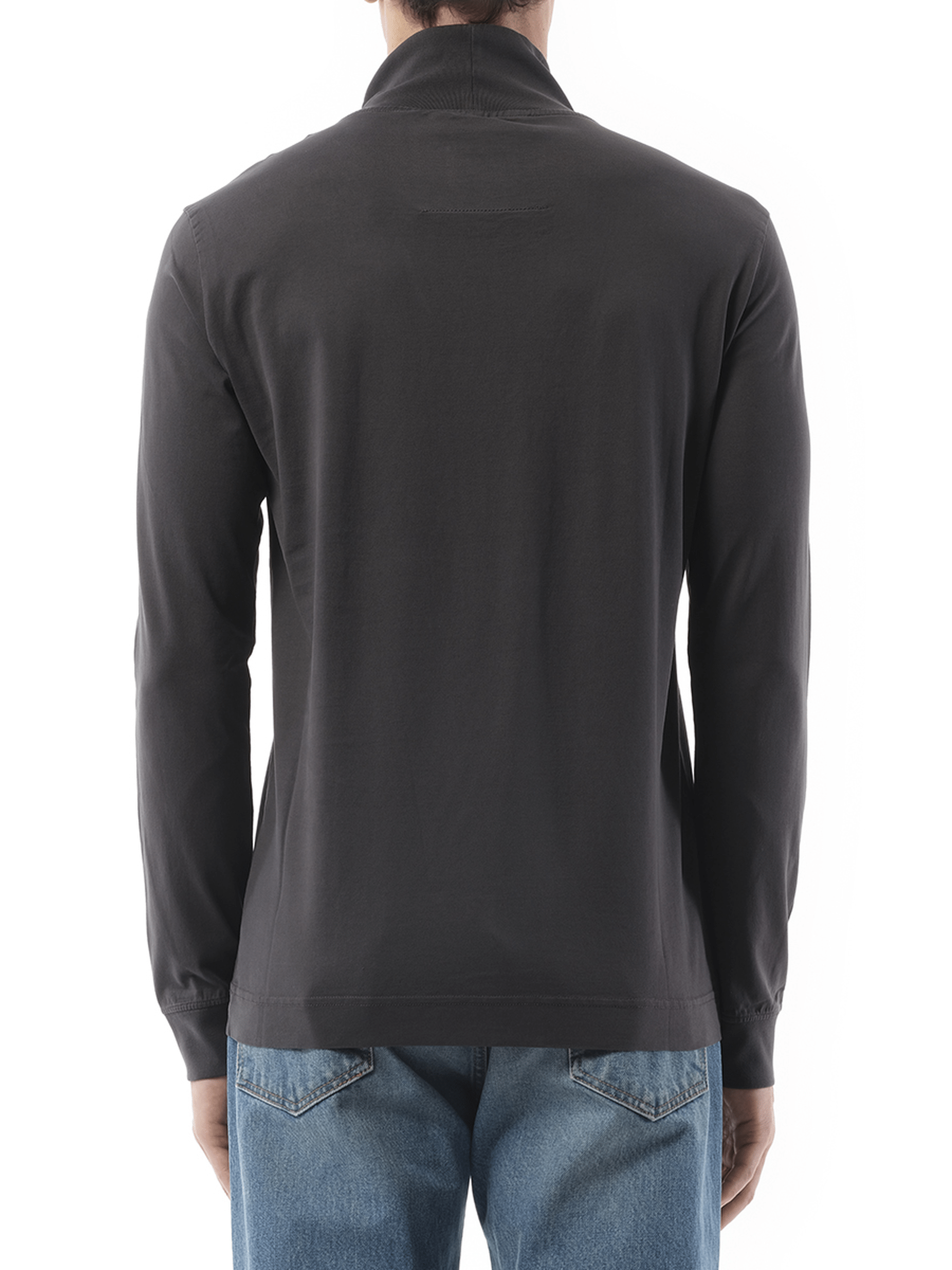Givenchy Faded Logo Dyed Long Sleeve T-Shirt in Black/Grey