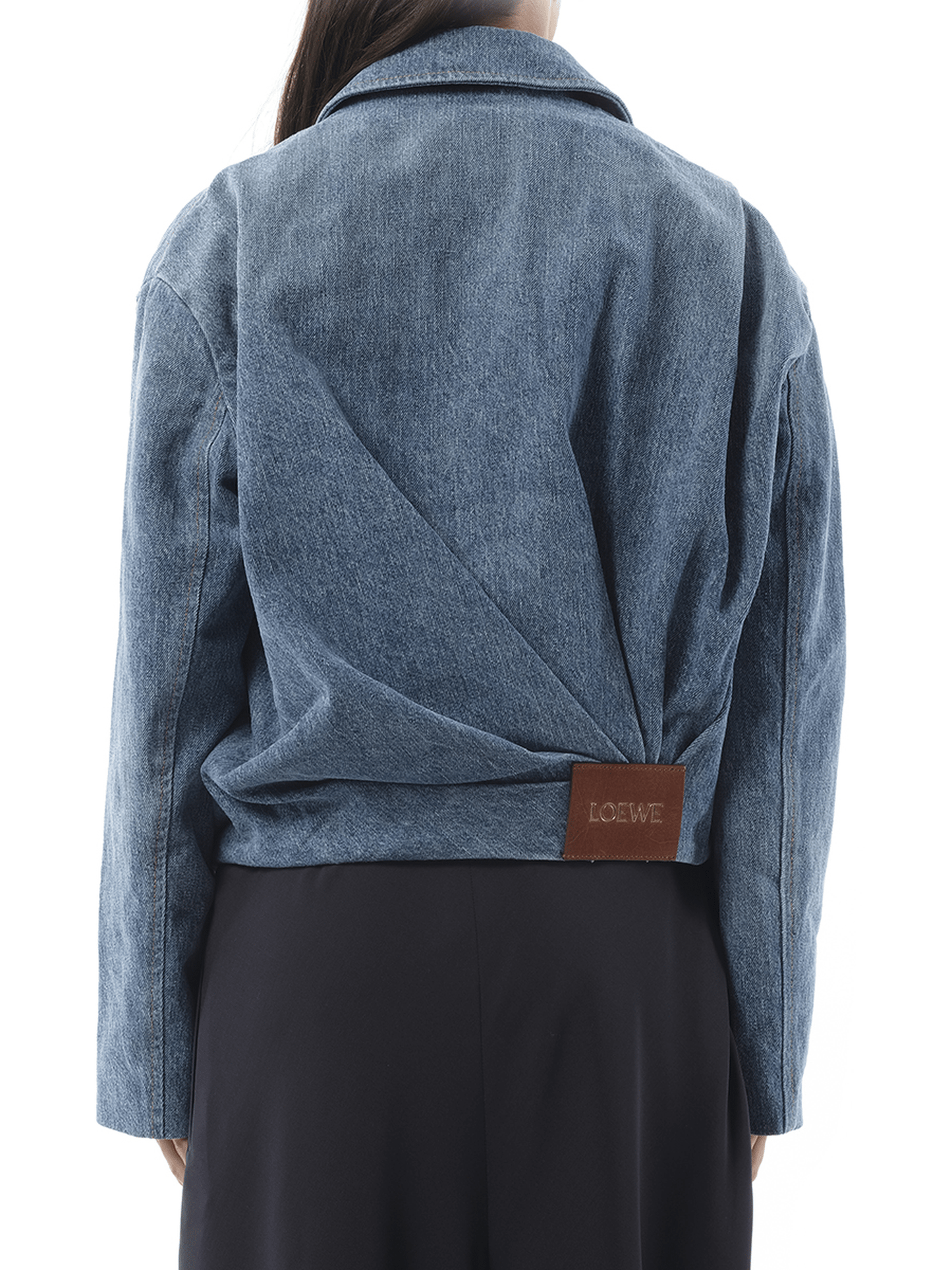 Loewe Draped Jacket in Indigo Blue