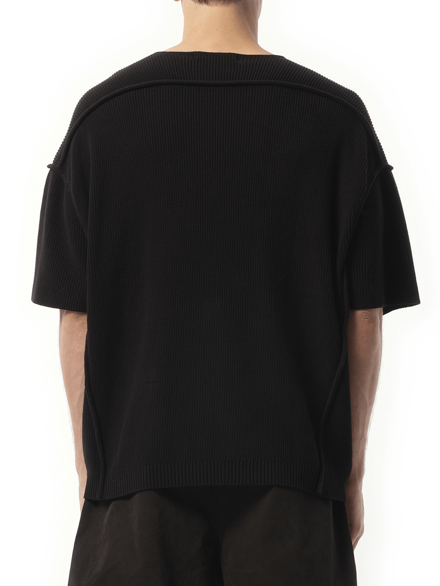 Entire Studios Knit Block T-Shirt in Black