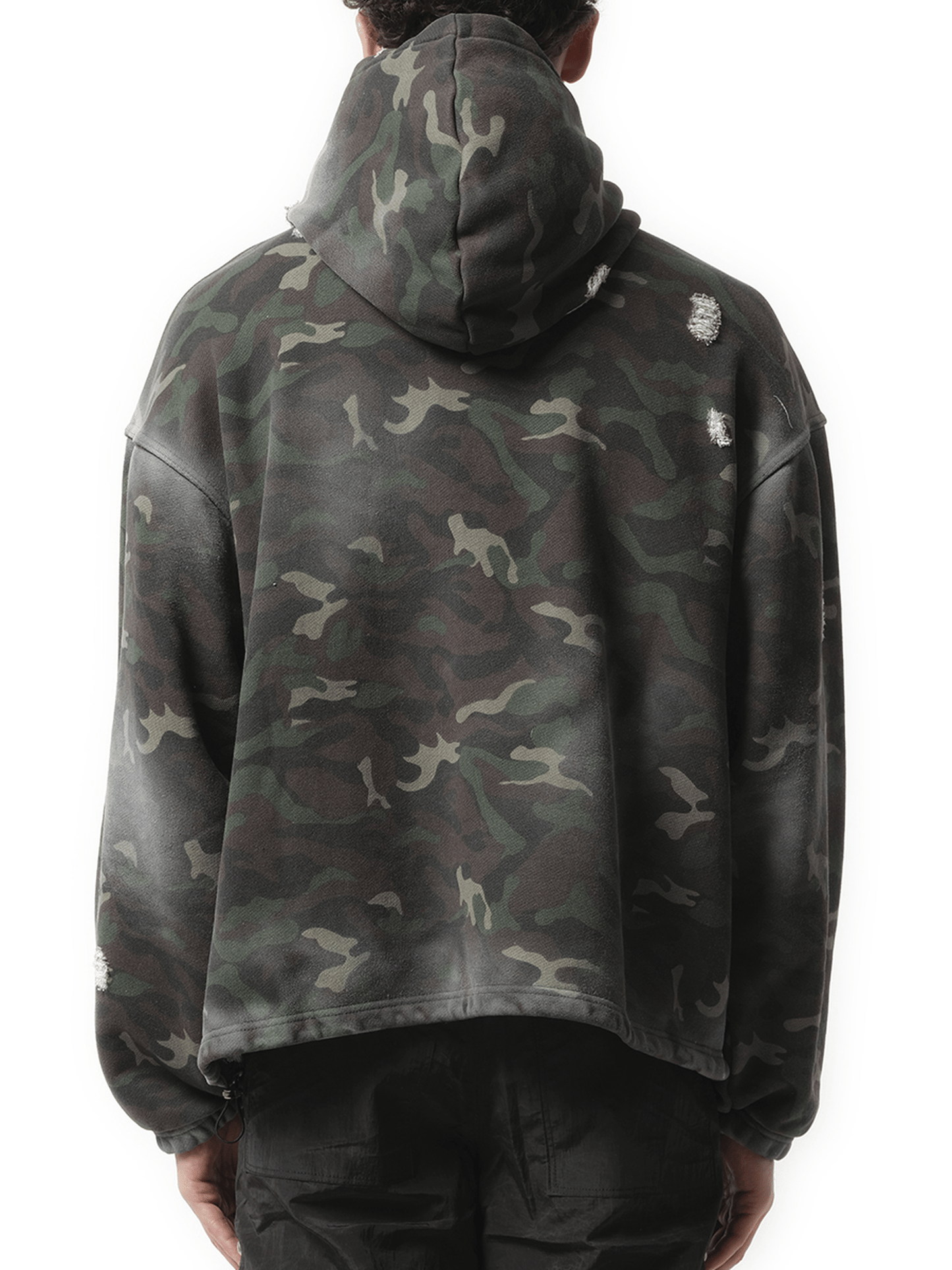 Thug Club Sprayed Camoflage Rock Hoodie in Camo