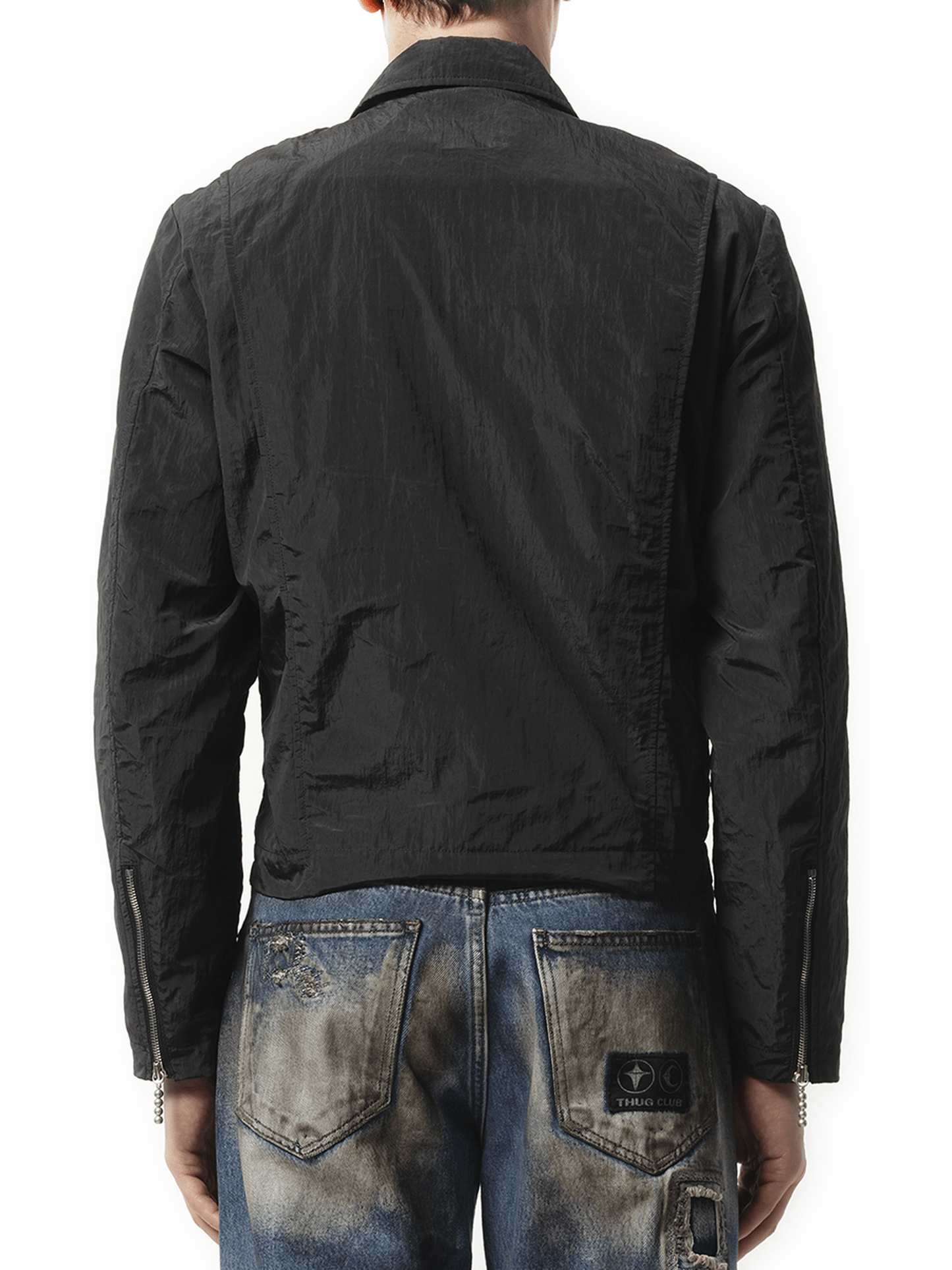 Thug Club Scarred Bio Soldier Jacket in Black