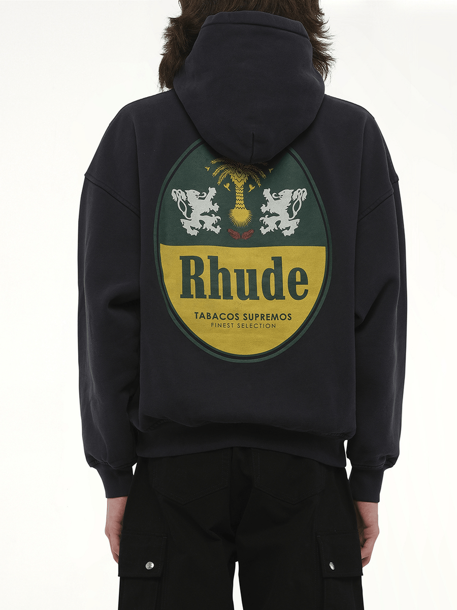 Rhude Rhude Tabaco Hoodie in Vintage Black