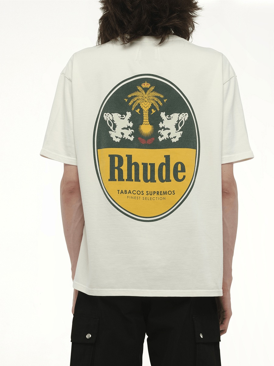 Rhude Rhude Tabaco T-Shirt in Vintage White