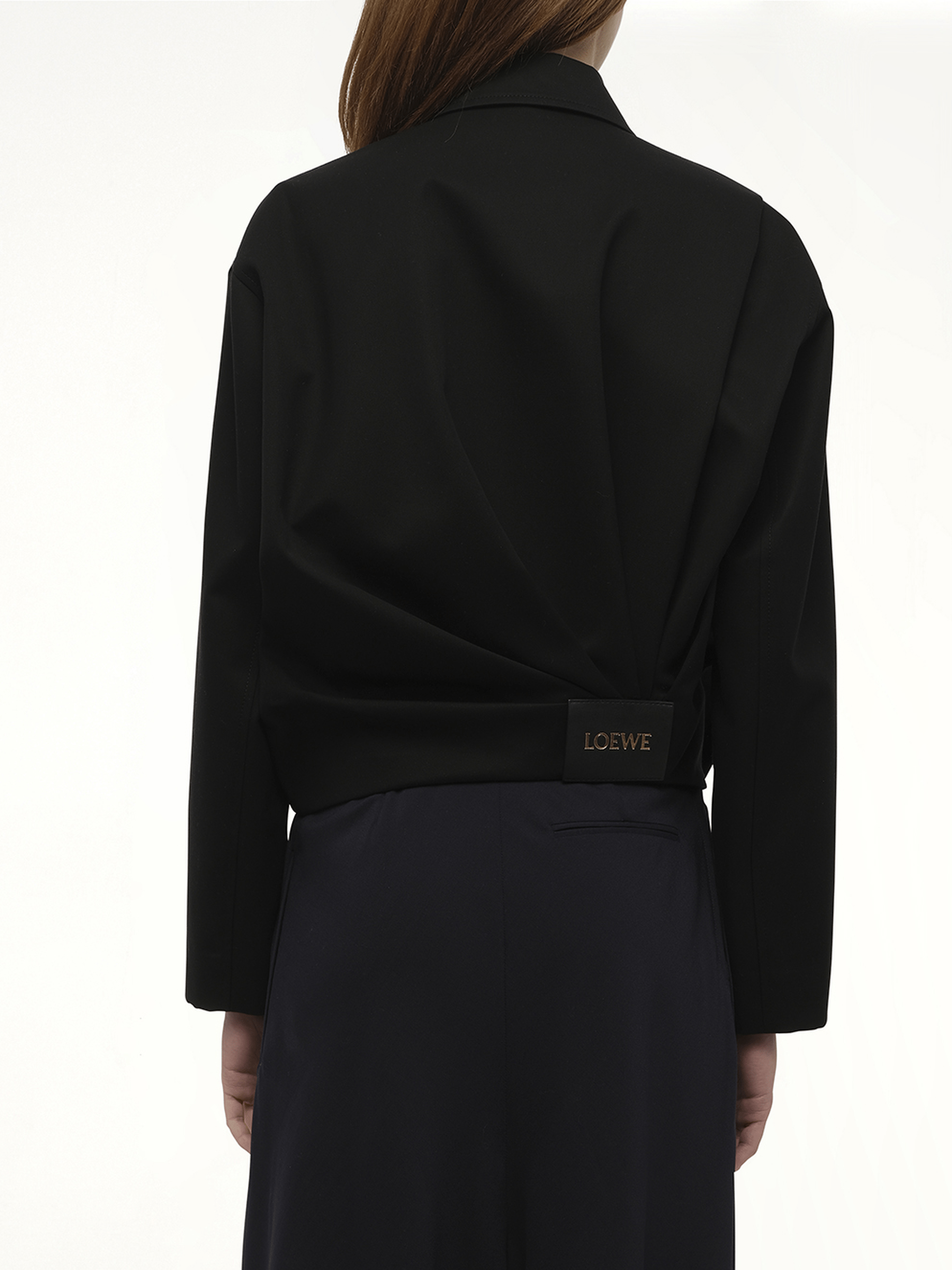 Loewe Draped Jacket in Black