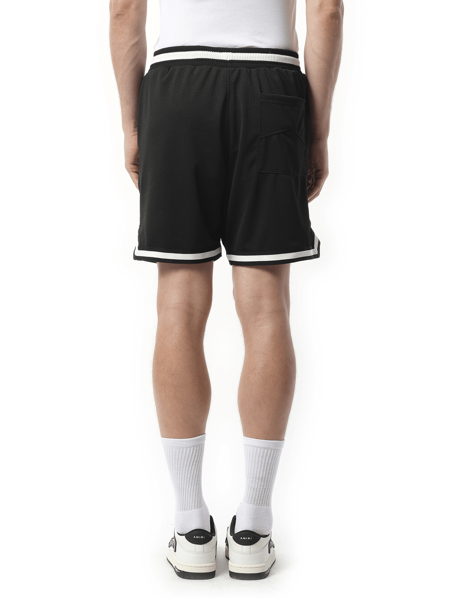 Rhude Rhude Collegiate Basketball Shorts in Black/White
