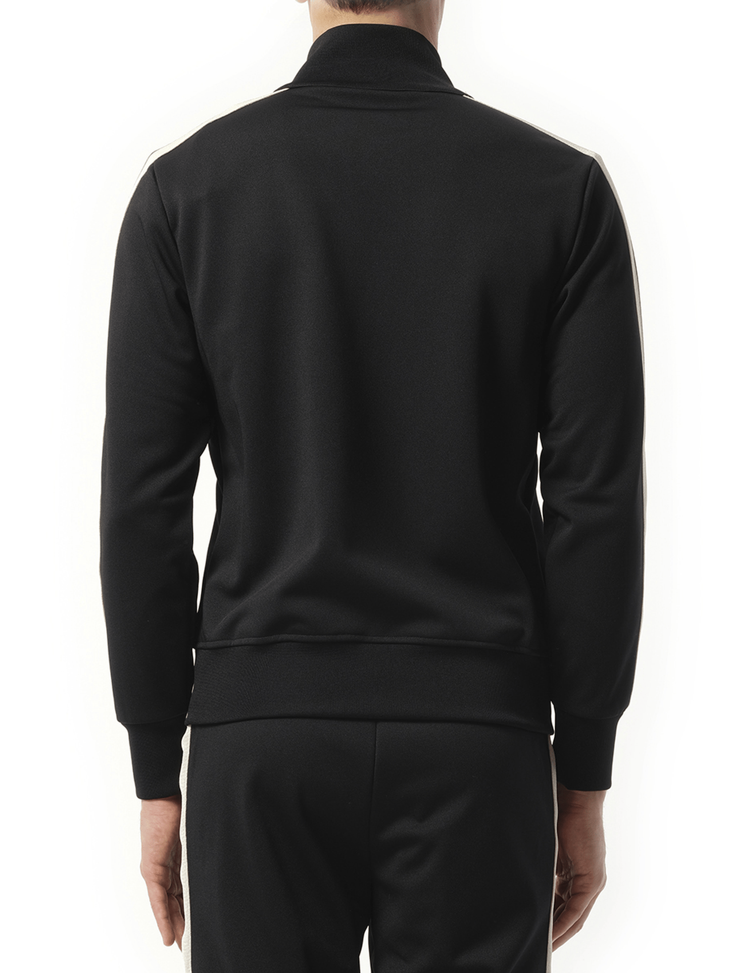 Palm Angels Logo Track Jacket in Black/Off White