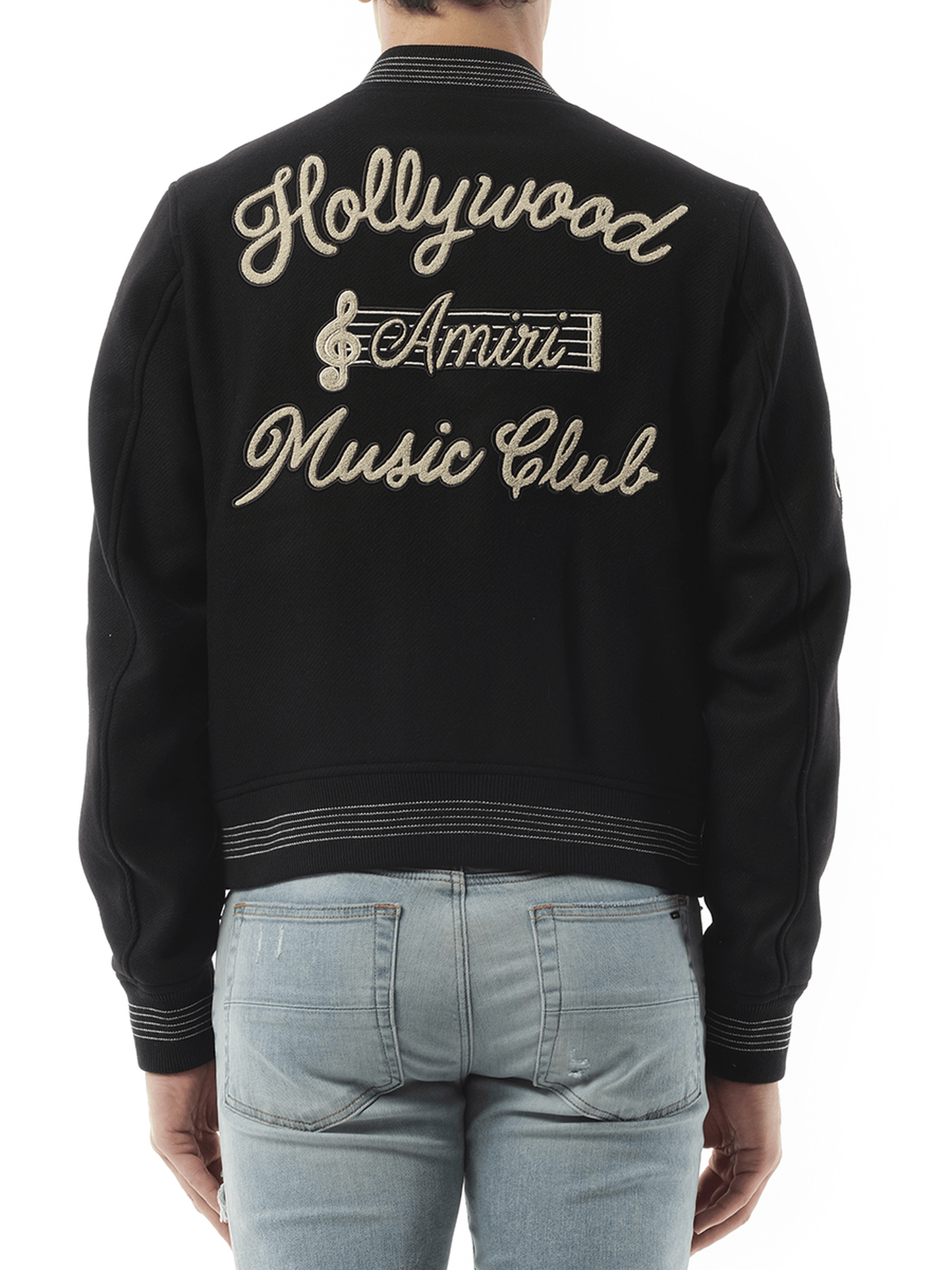 Amiri Hollywood Music Club Bomber in Black
