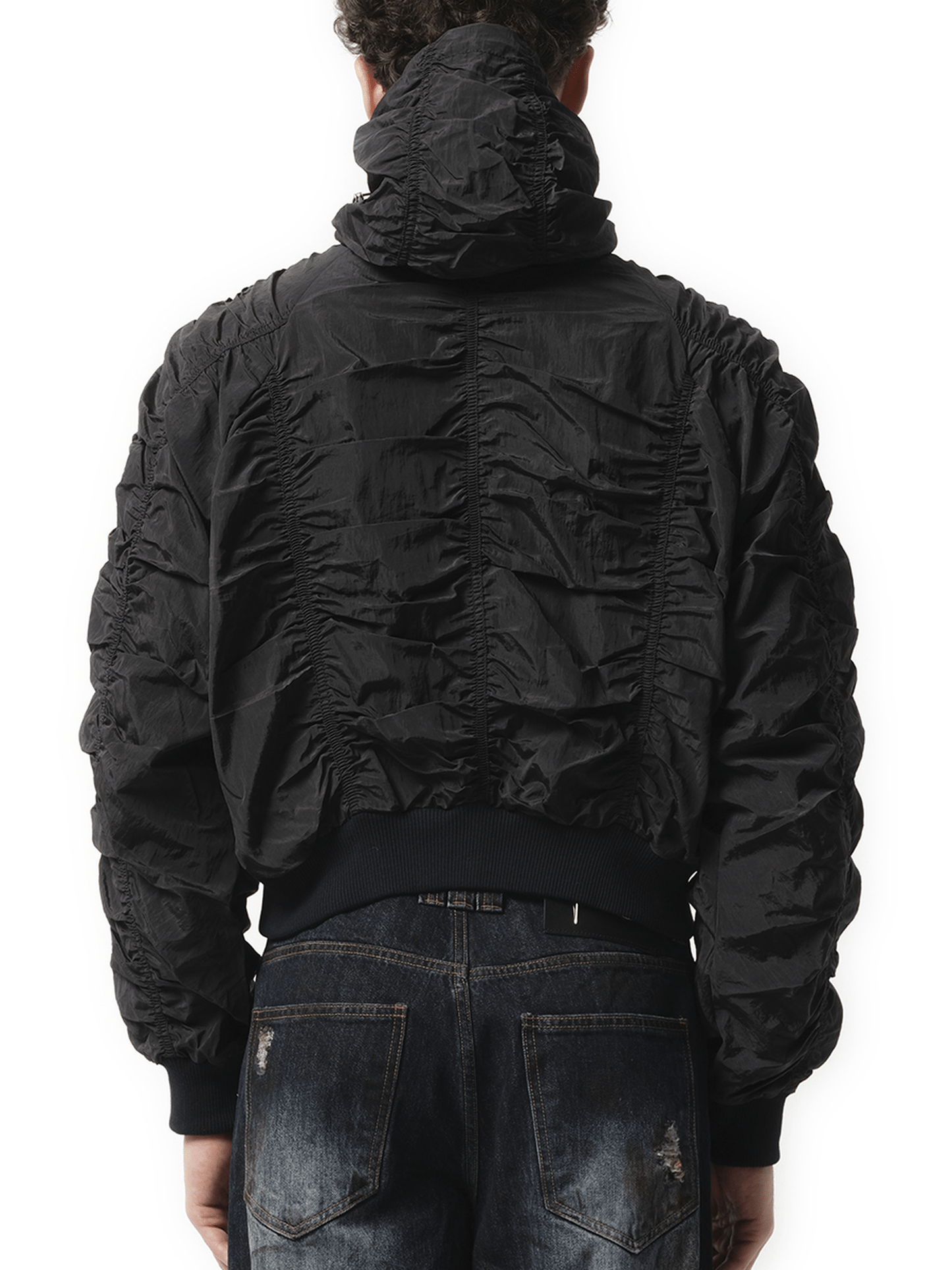 Thug Club Scarred Double Flying Bio Jacket in Black