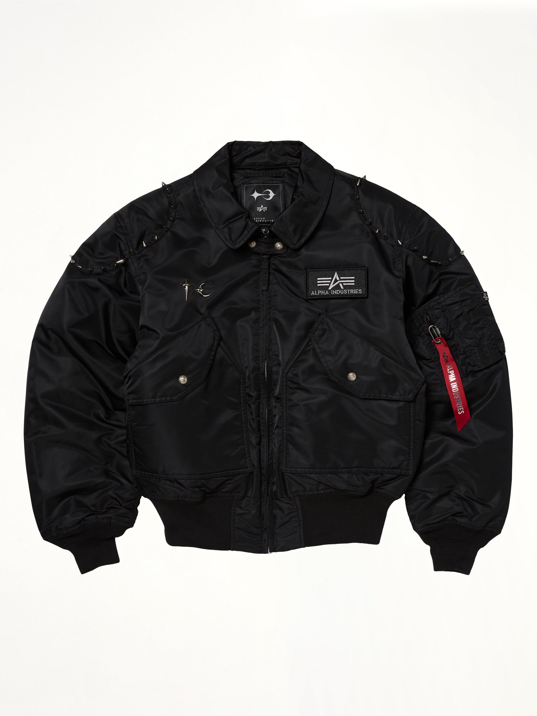 TC x Alpha Industries 봄버 재킷 (스파이크 버전) 블랙