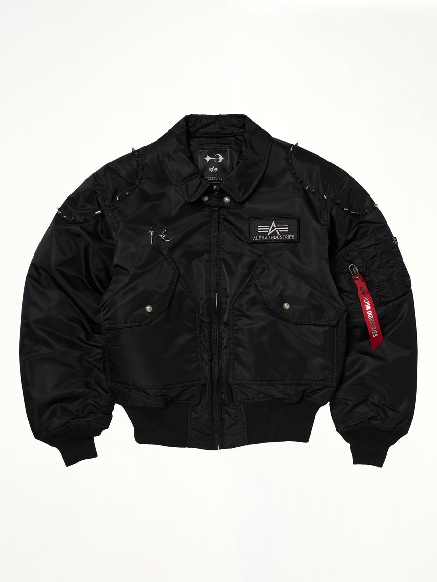 TC x Alpha Industries Bomber Jacket (Spike Ver) in Black