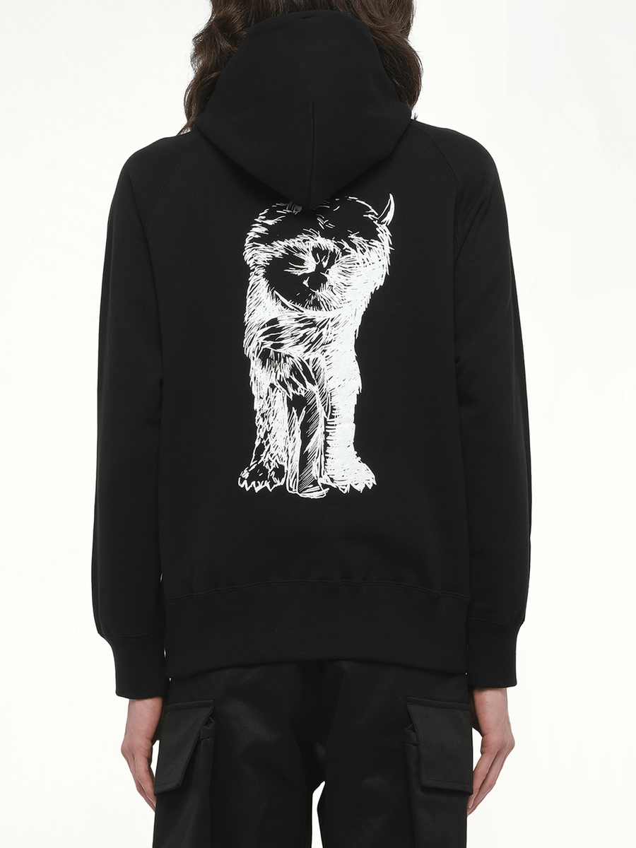WHERE THE WILD THINGS ARE Logo Hoodie in Black