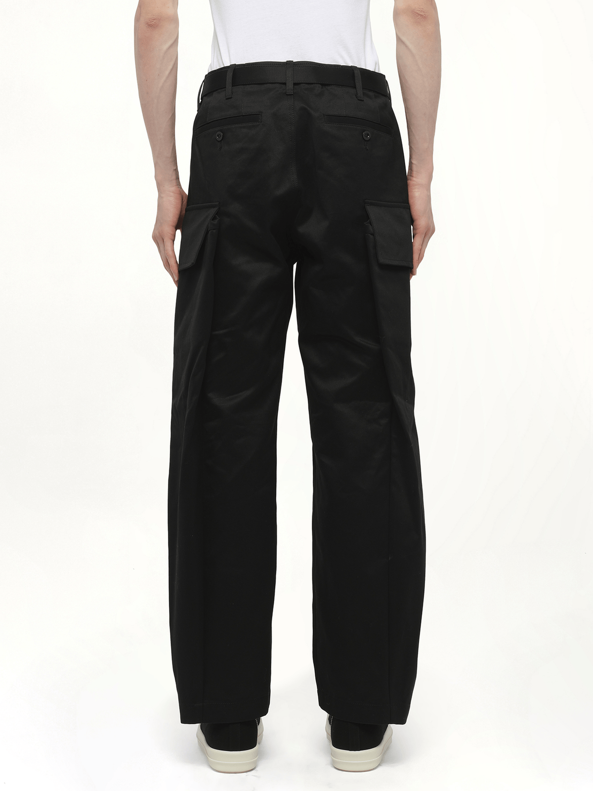 Cotton Chino Pants in Black