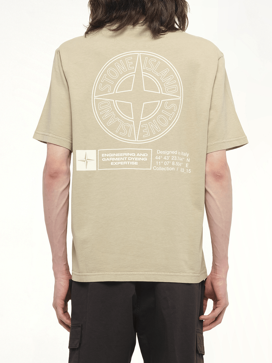 210003 Industrial Print S/S T-Shirt in Desert
