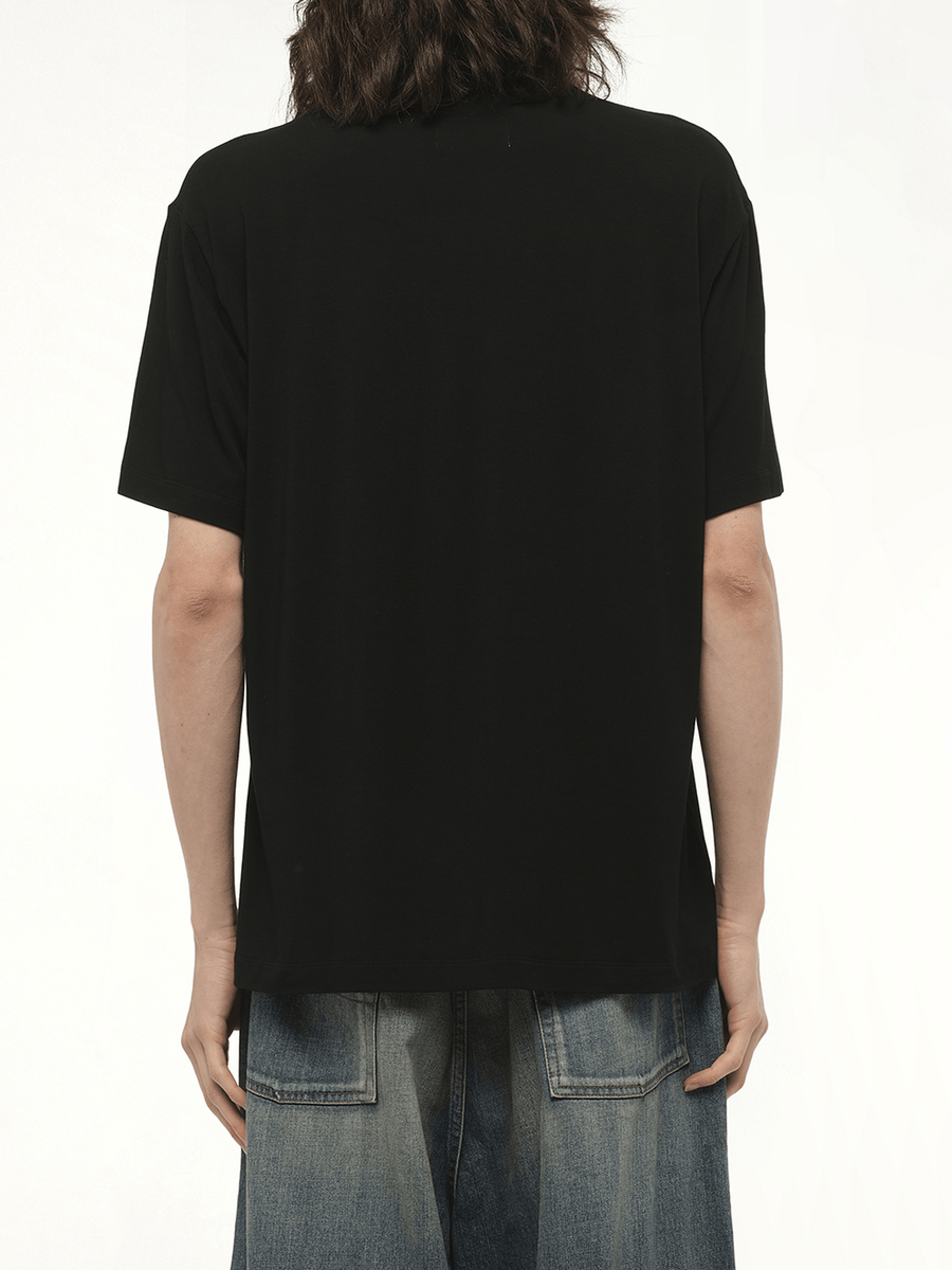 Big Doublet Neon Paint Fan Service T-Shirt in Black