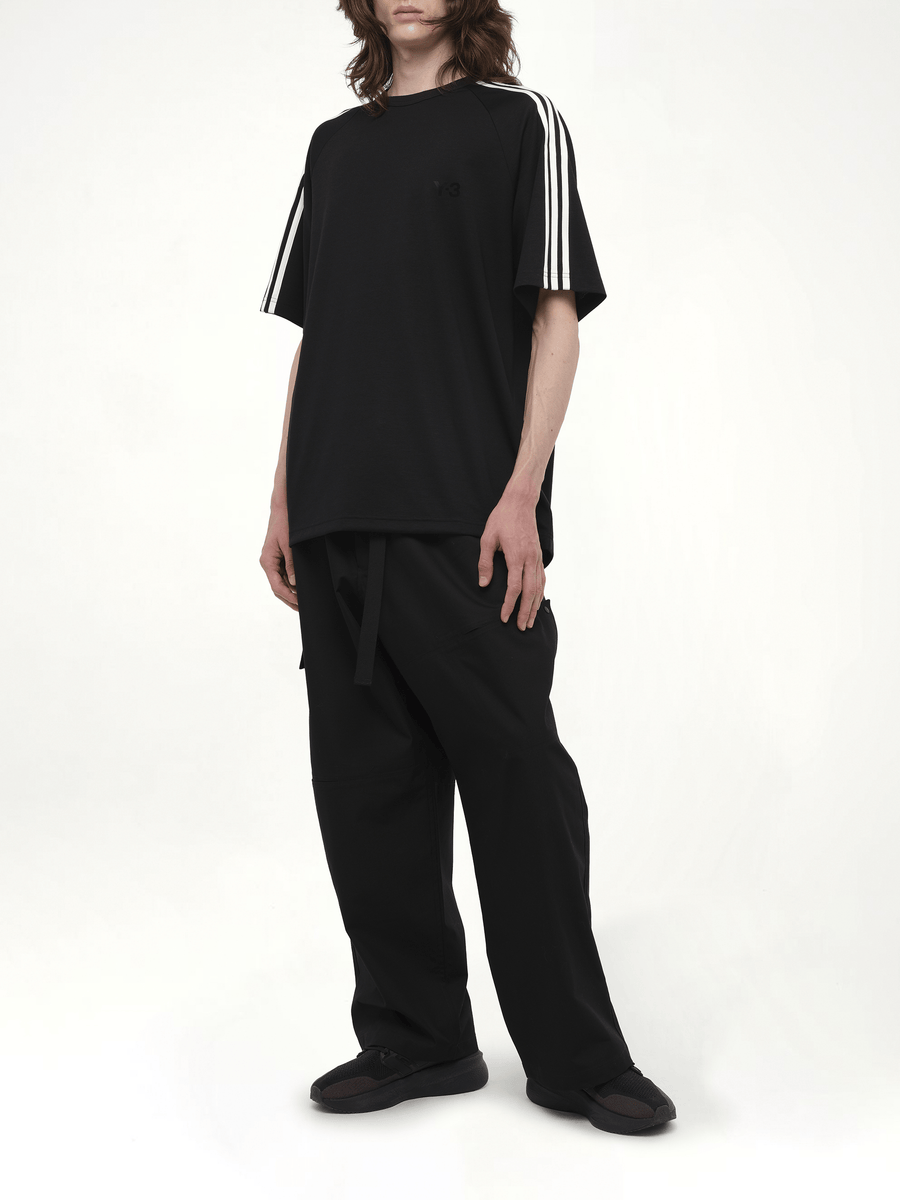 Short Sleeve T-Shirt 3-Stripes in Black