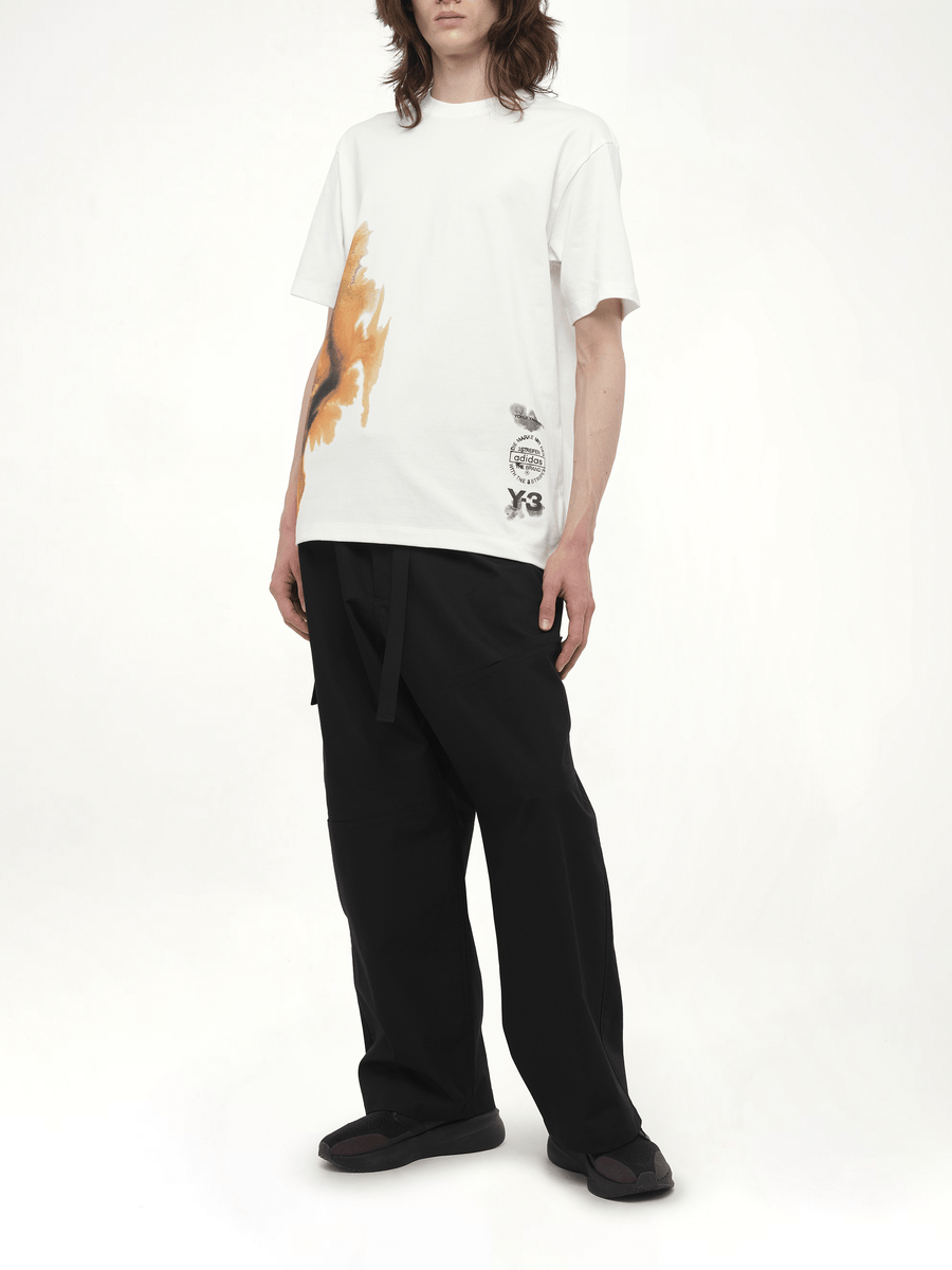 Watercolours Short Sleeve T-Shirt in White