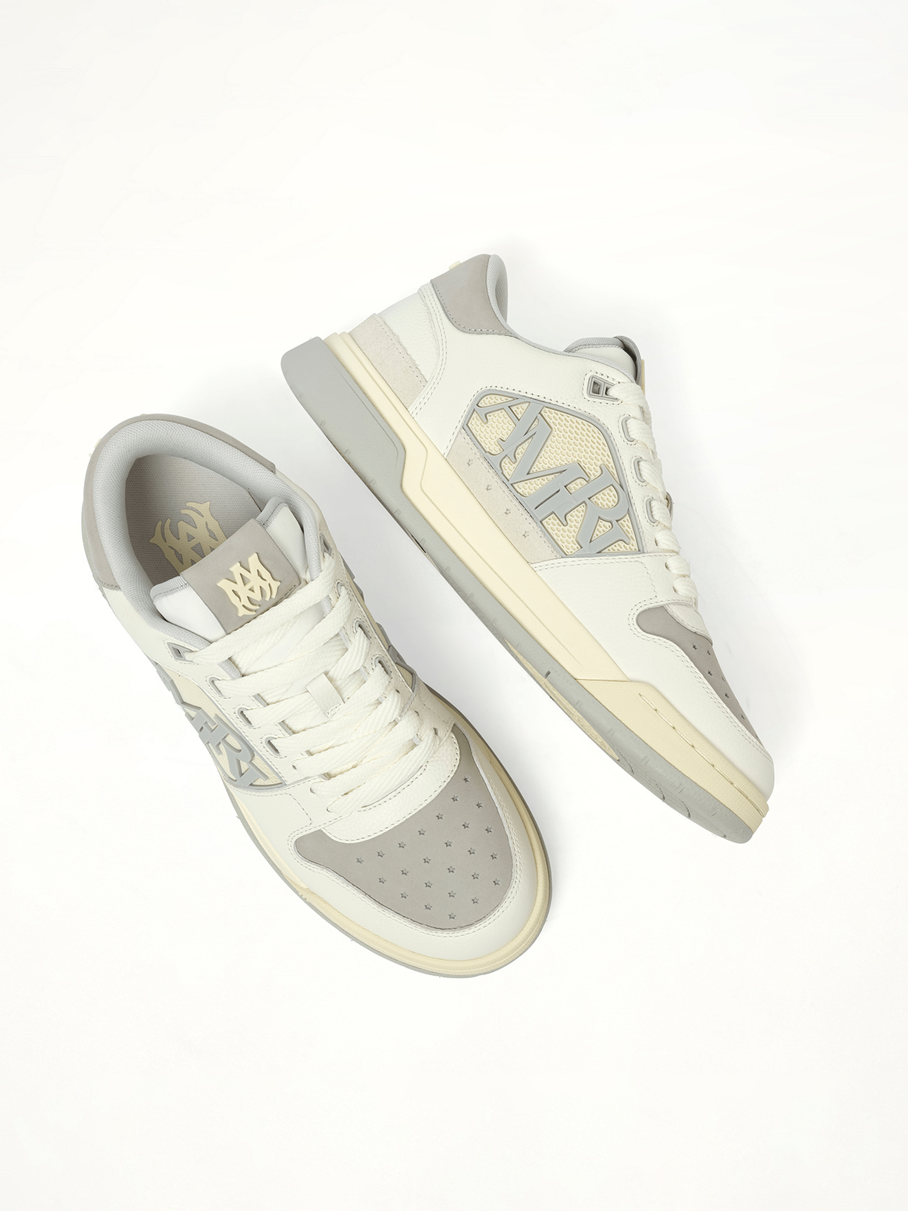 Classic Low Sneaker in Grey Back View | AMIRI