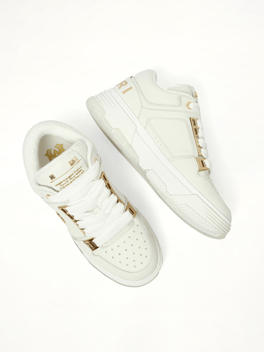 Metallic MA-1 Sneaker in White Back View | AMIRI