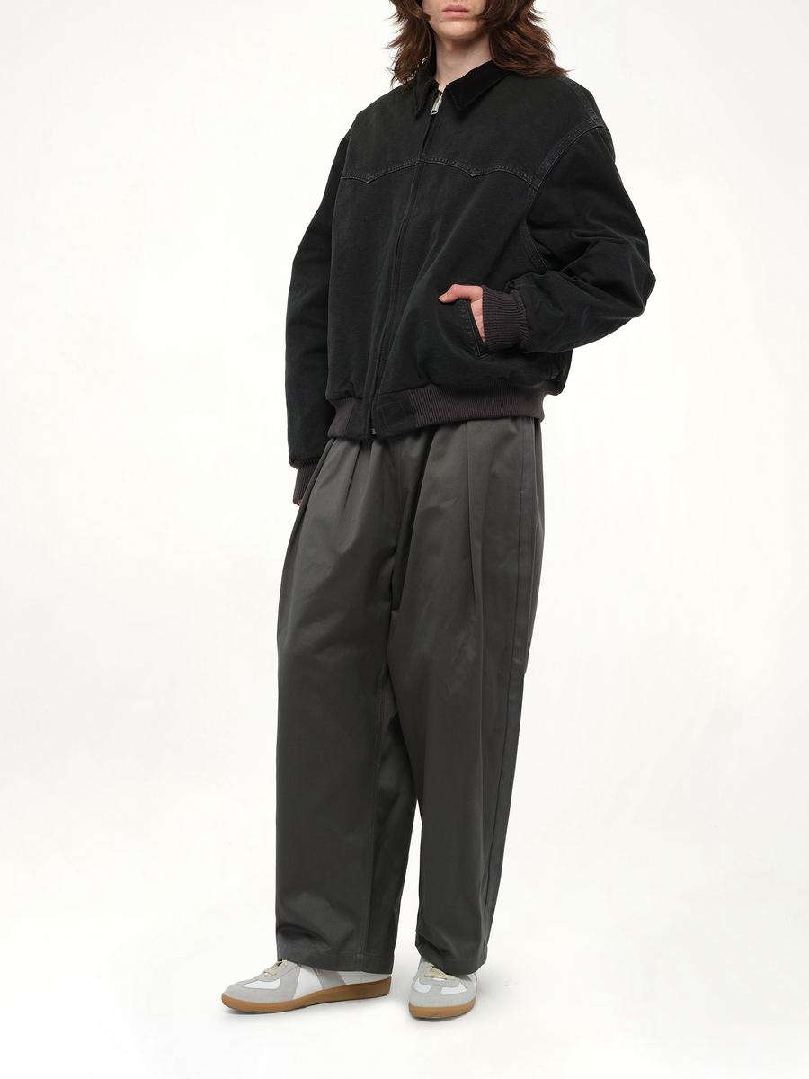 Workwear Jacket in Washed Black