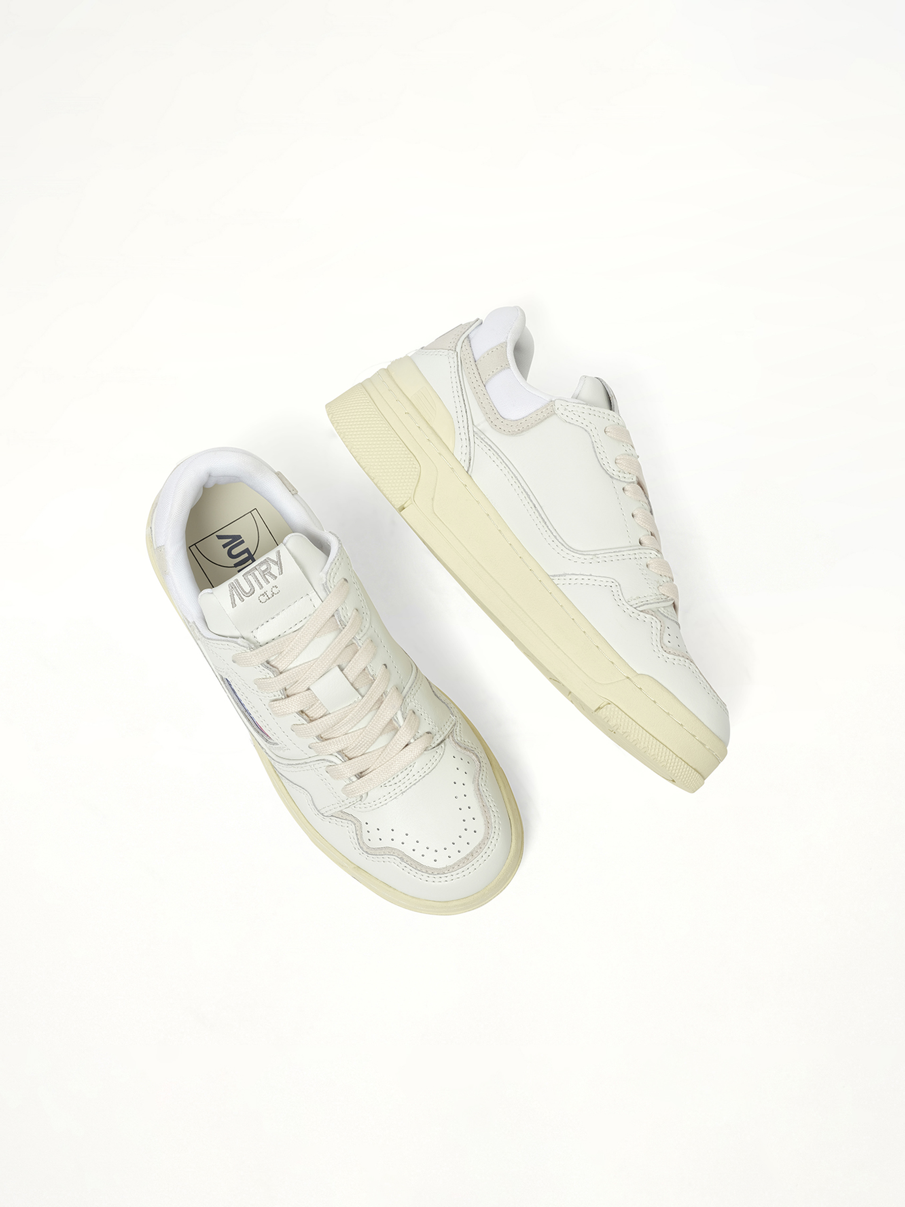 CLC Low Sneakers in White Back View | AUTRY