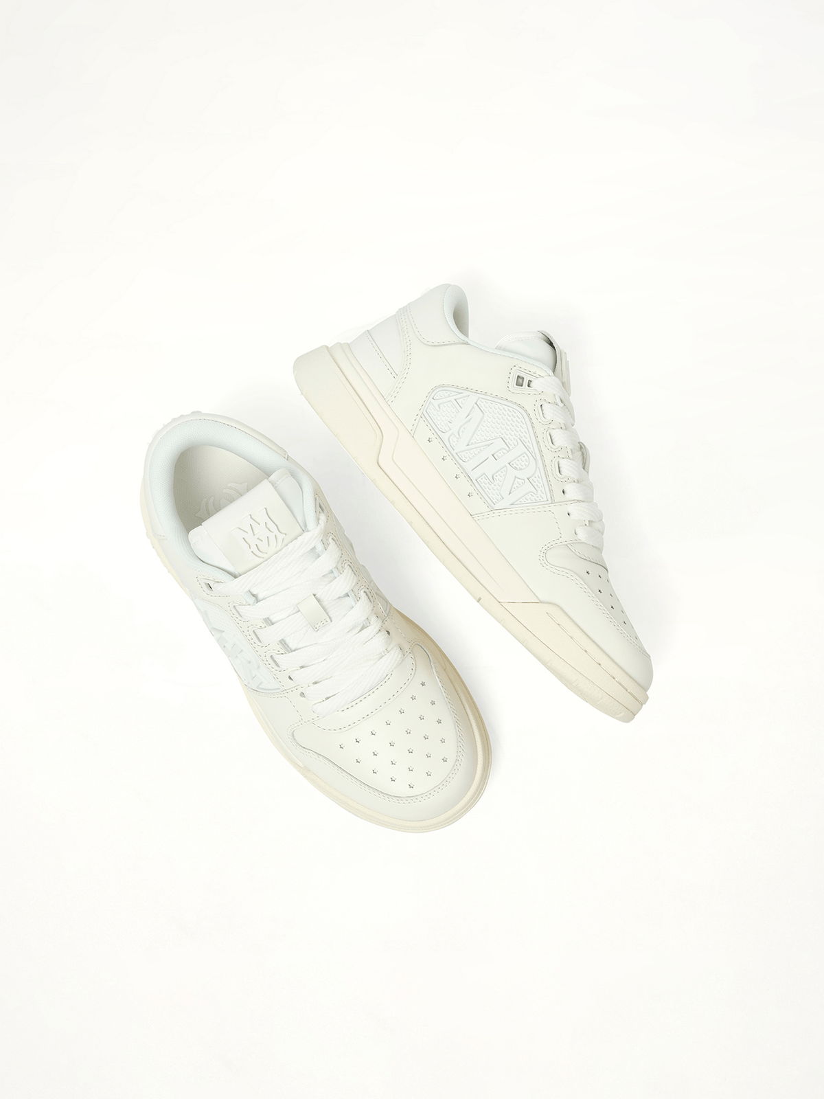 Classic Low Sneaker in White Back View | AMIRI