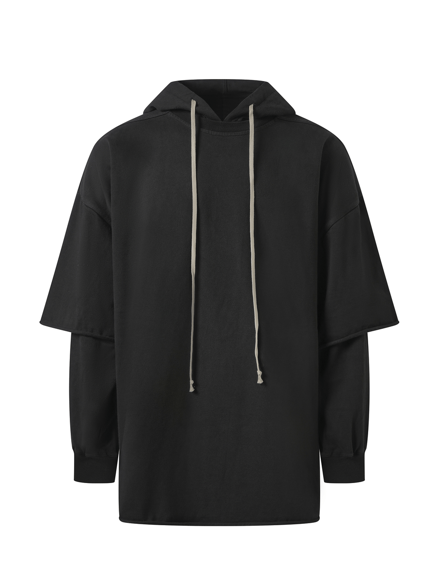 Rick Owens Drkshdw Tommy Hustler Hoodie in Black