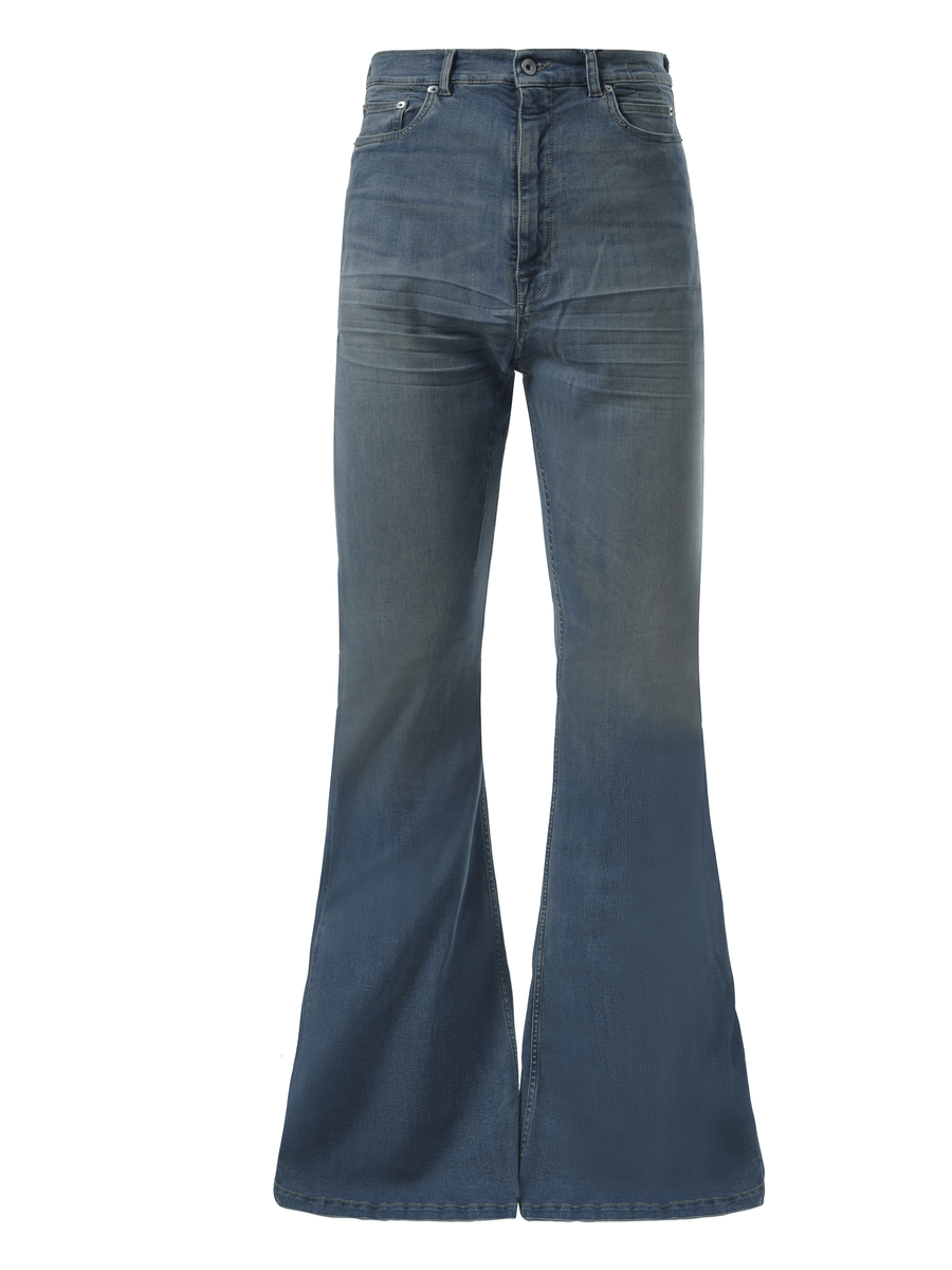 Rick Owens Drkshdw Bolan Bootcut in Washed Indigo