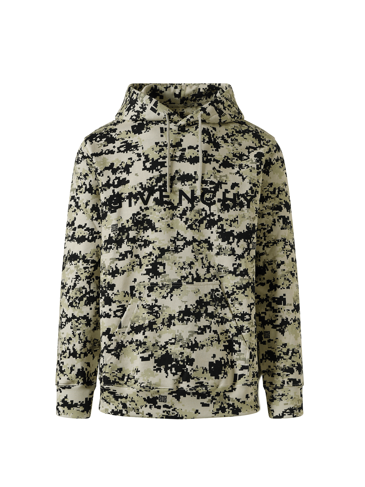 Givenchy Camo All Over Hoodie in Pearl Beige/Black