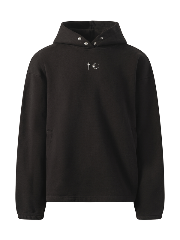 Thug Club Color Emblem Hoodie in Black