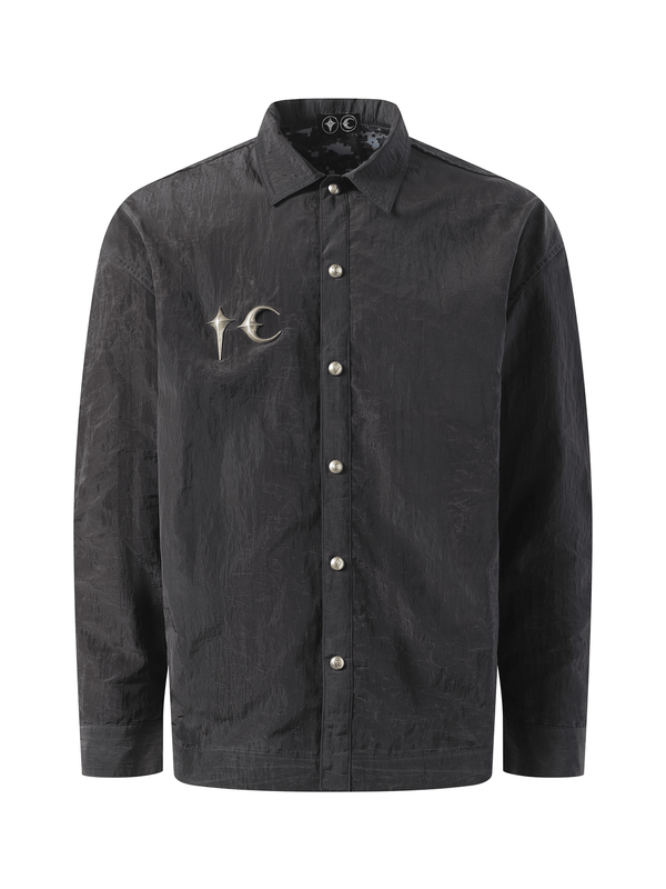 Thug Club Scarred Officer Shirt in Black