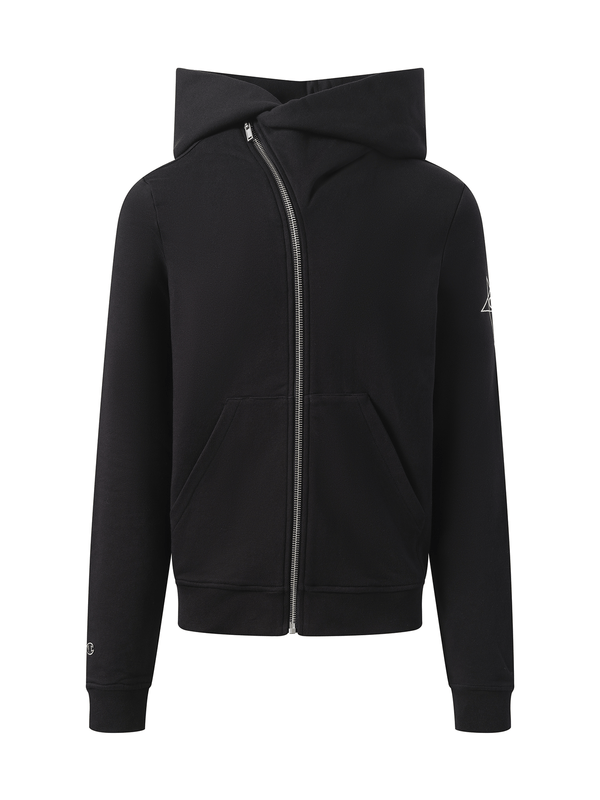 Rick Owens Drkshdw Champion x Drkshdw Mountain Hoodie in Black