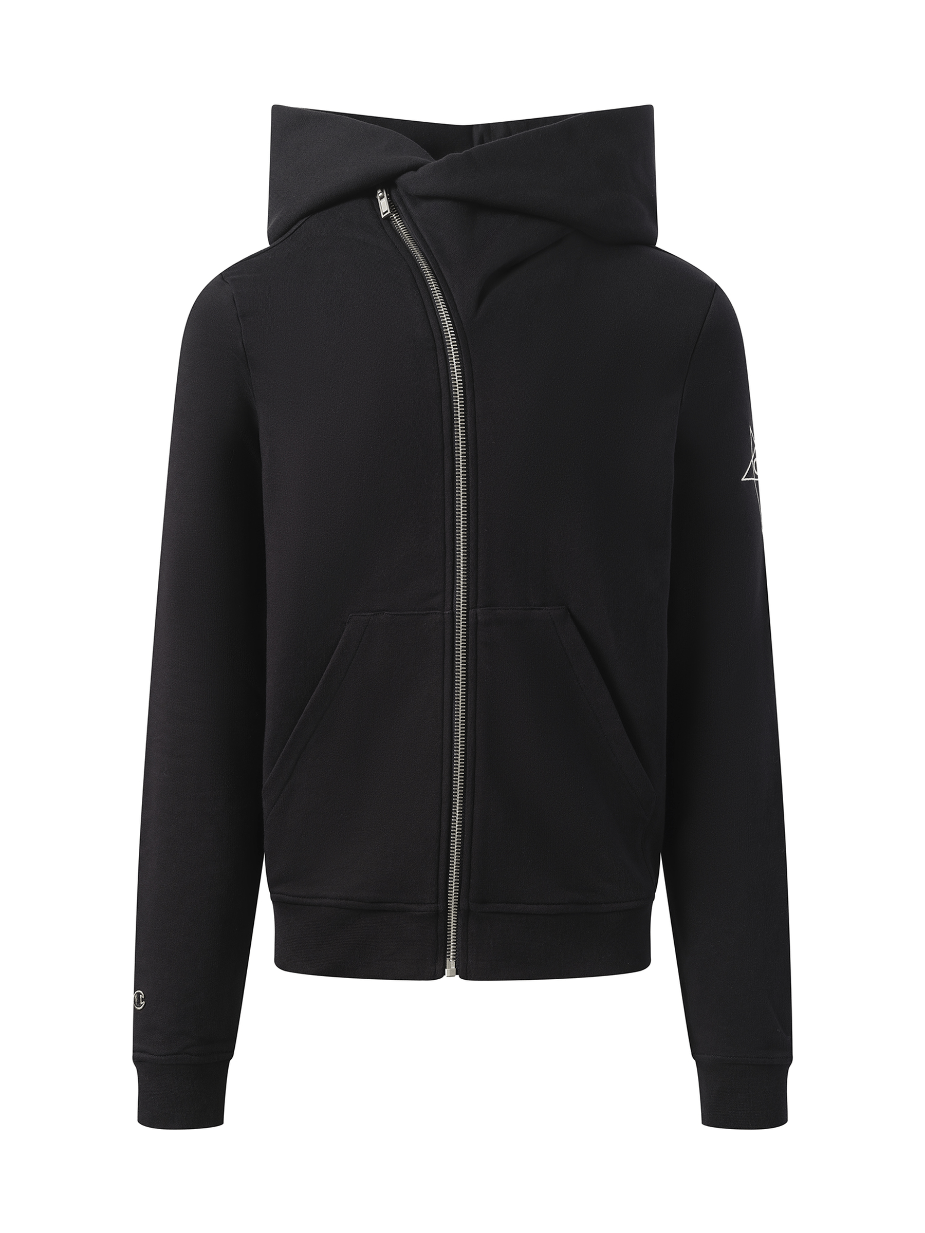Rick Owens Drkshdw Champion x Drkshdw Mountain Hoodie in Black