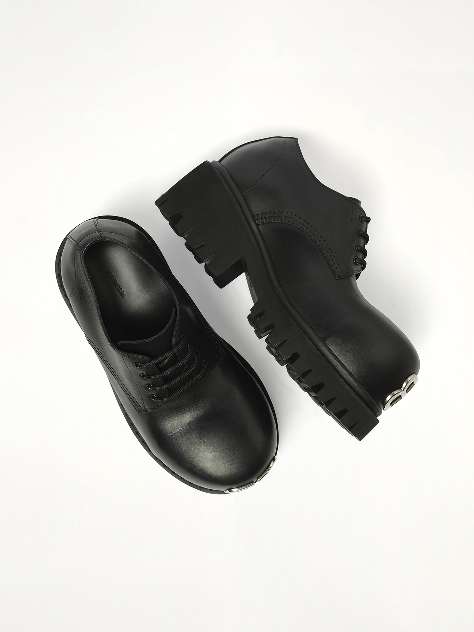 Stomper Derbie BB in Black Top View | BALENCIAGA