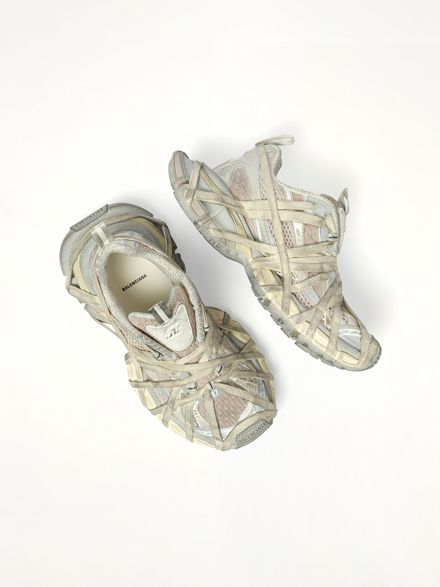 Balenciaga 3XL Extreme Laces Sneaker in Eggshell