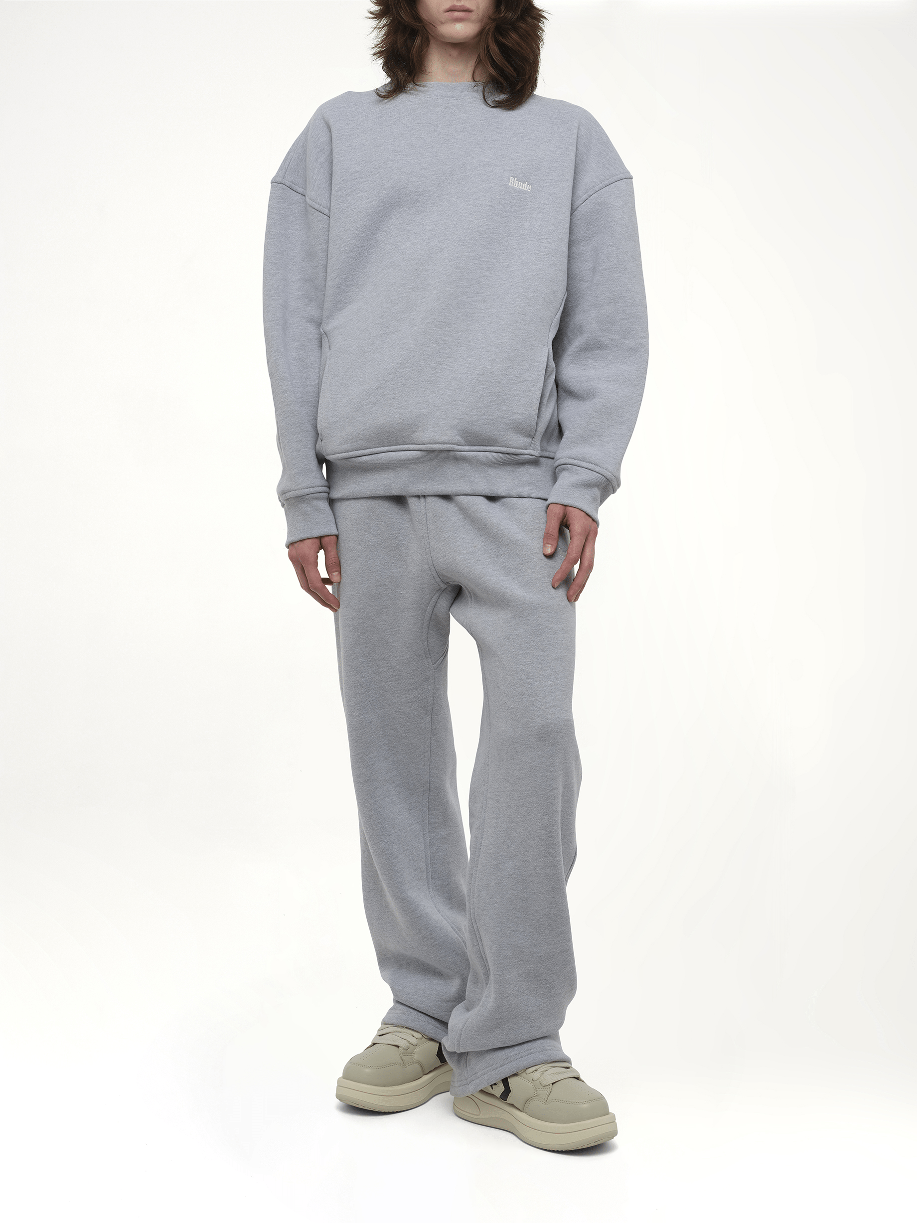Rhude Classique Sweatshirt in Heather Gray
