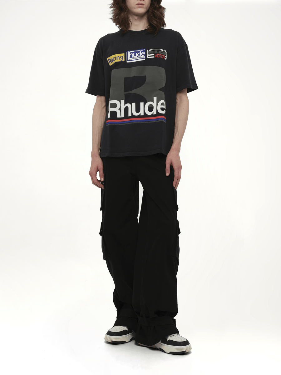 Rhude Petrol Patch T-Shirt in Vintage Black