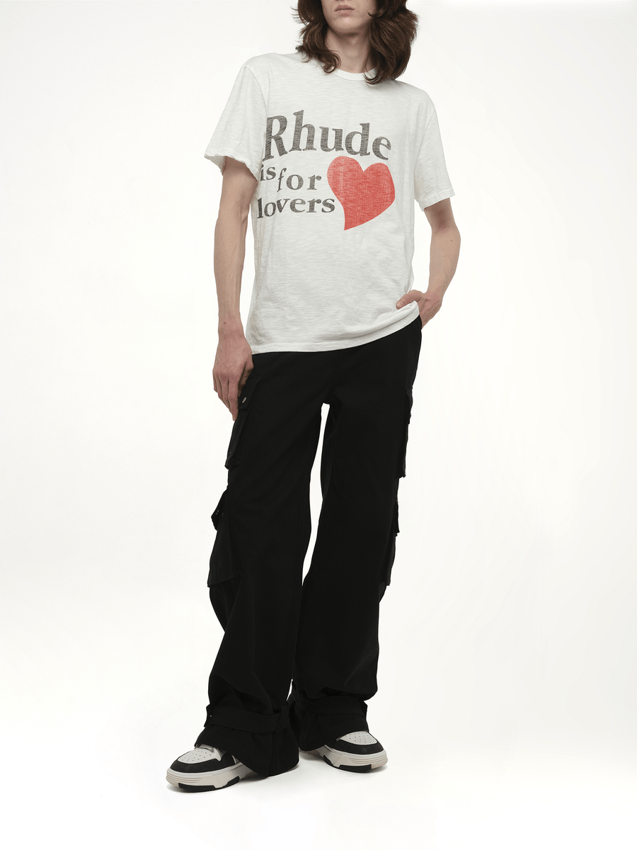 Rhude Rhude Lovers Slub Tee in White