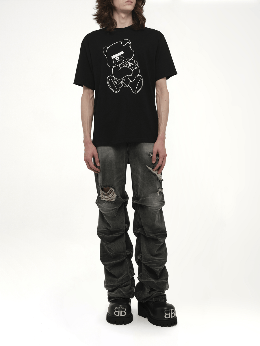 Undercover Teddy Bear Printed T-Shirt in Black